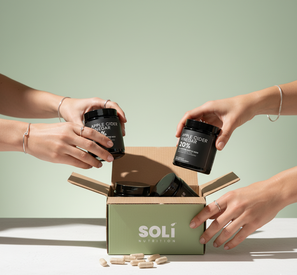 كبسولات خل التفاح من SOLI - تركيز فائق 20%