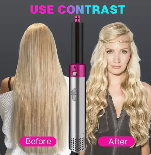 5 in 1 Hot Air Styler أداة تصفيف الشعر المثالية