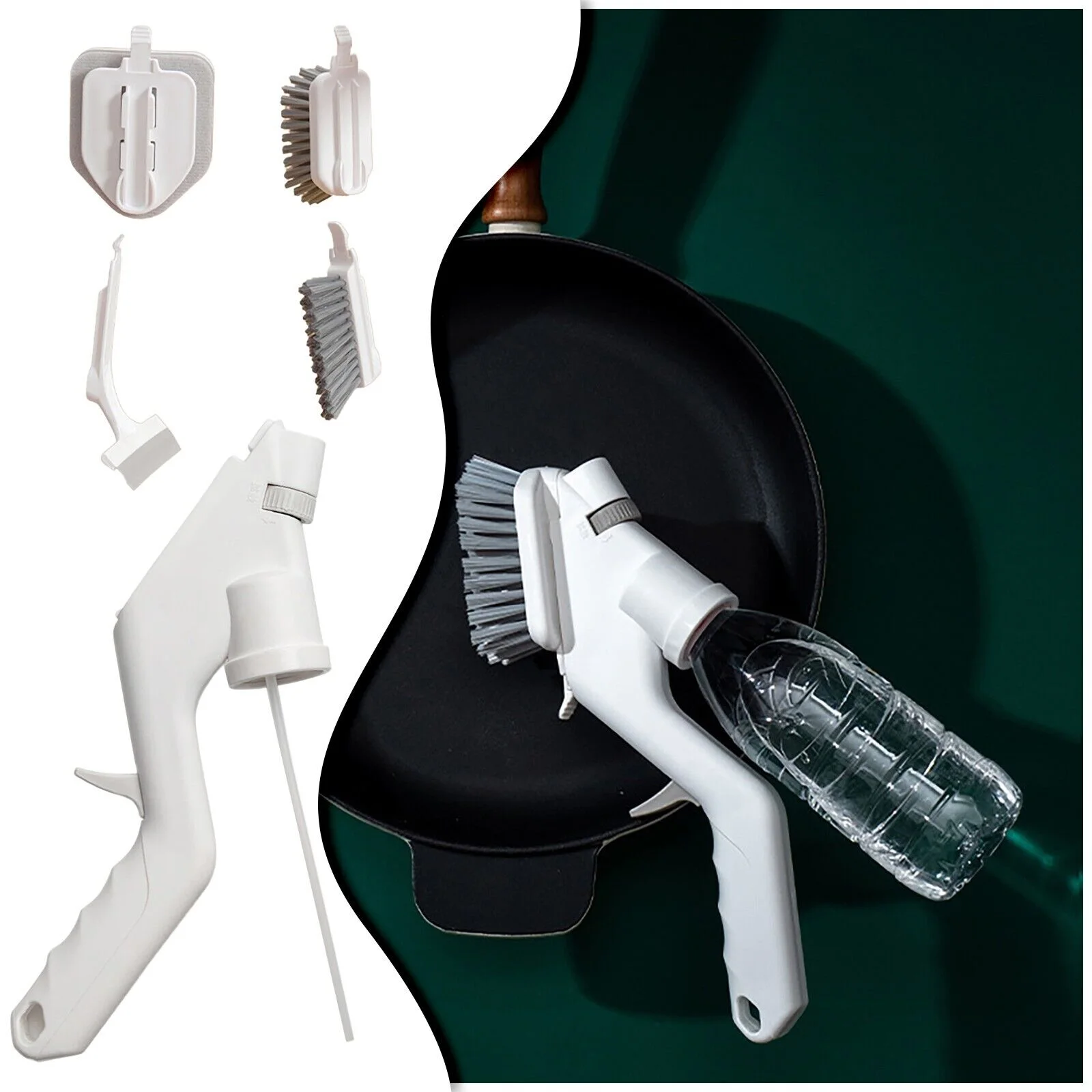 Multifunctional Water Spray Cleaning Brush