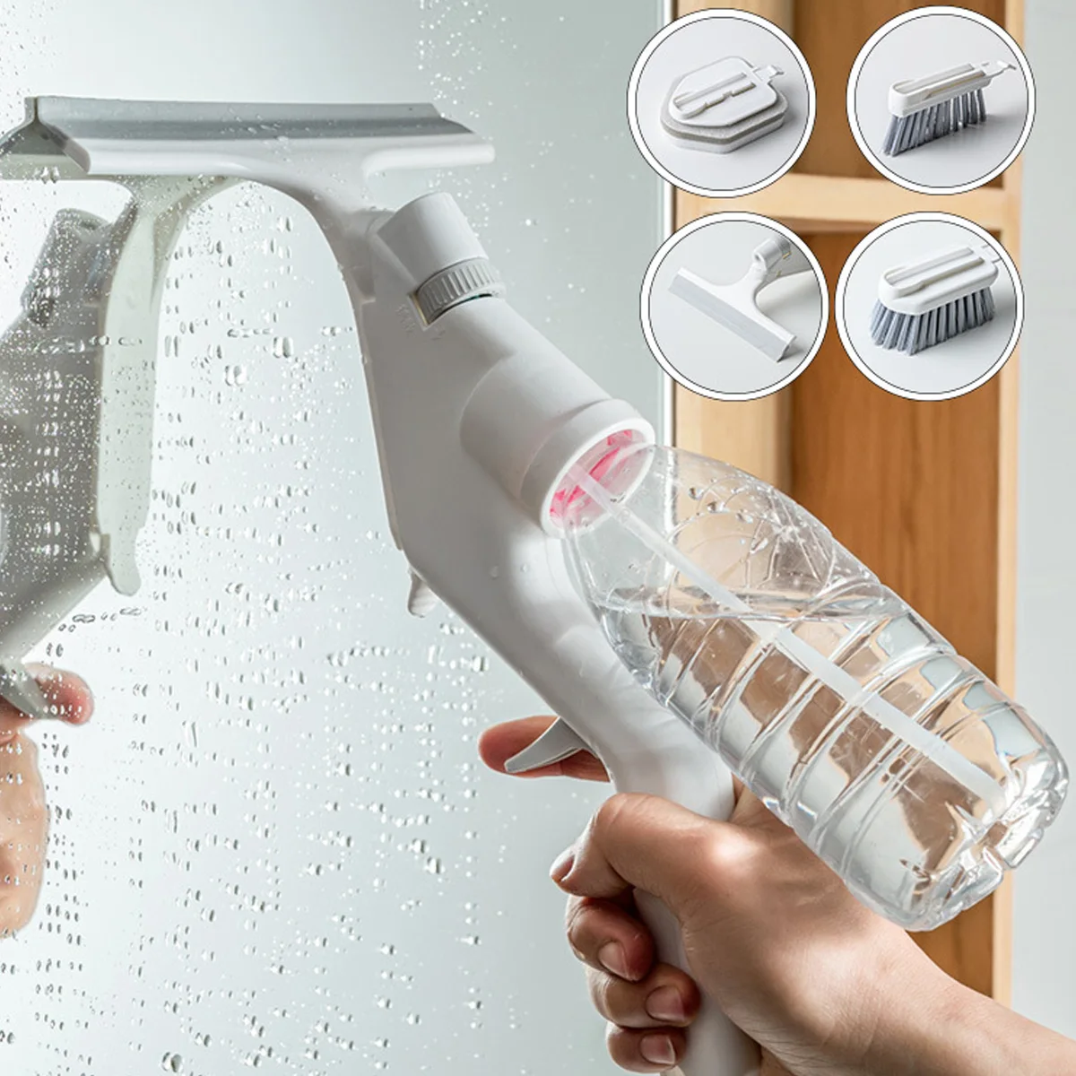 Multifunctional Water Spray Cleaning Brush