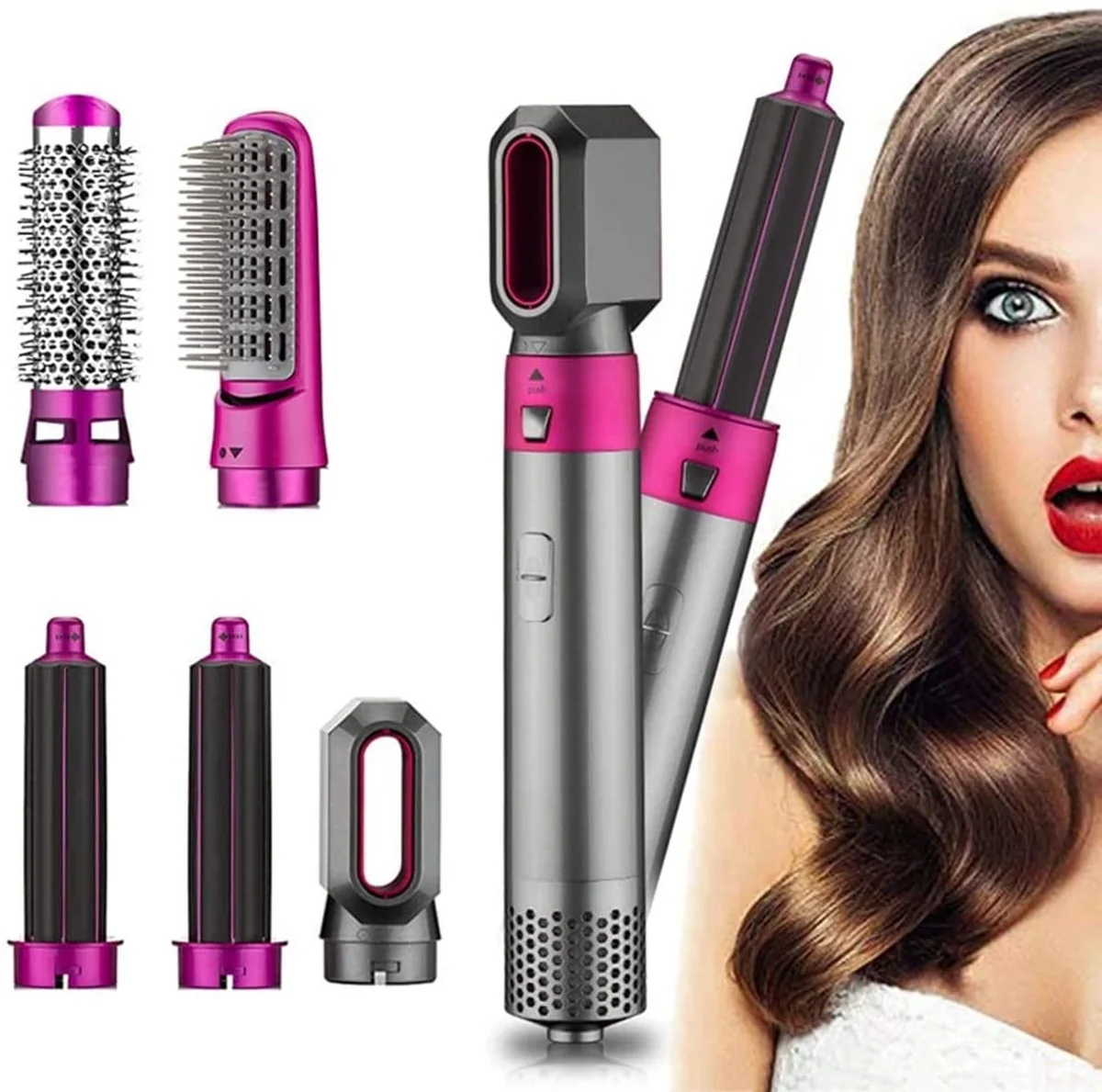 5 in 1 Hot Air Styler أداة تصفيف الشعر المثالية
