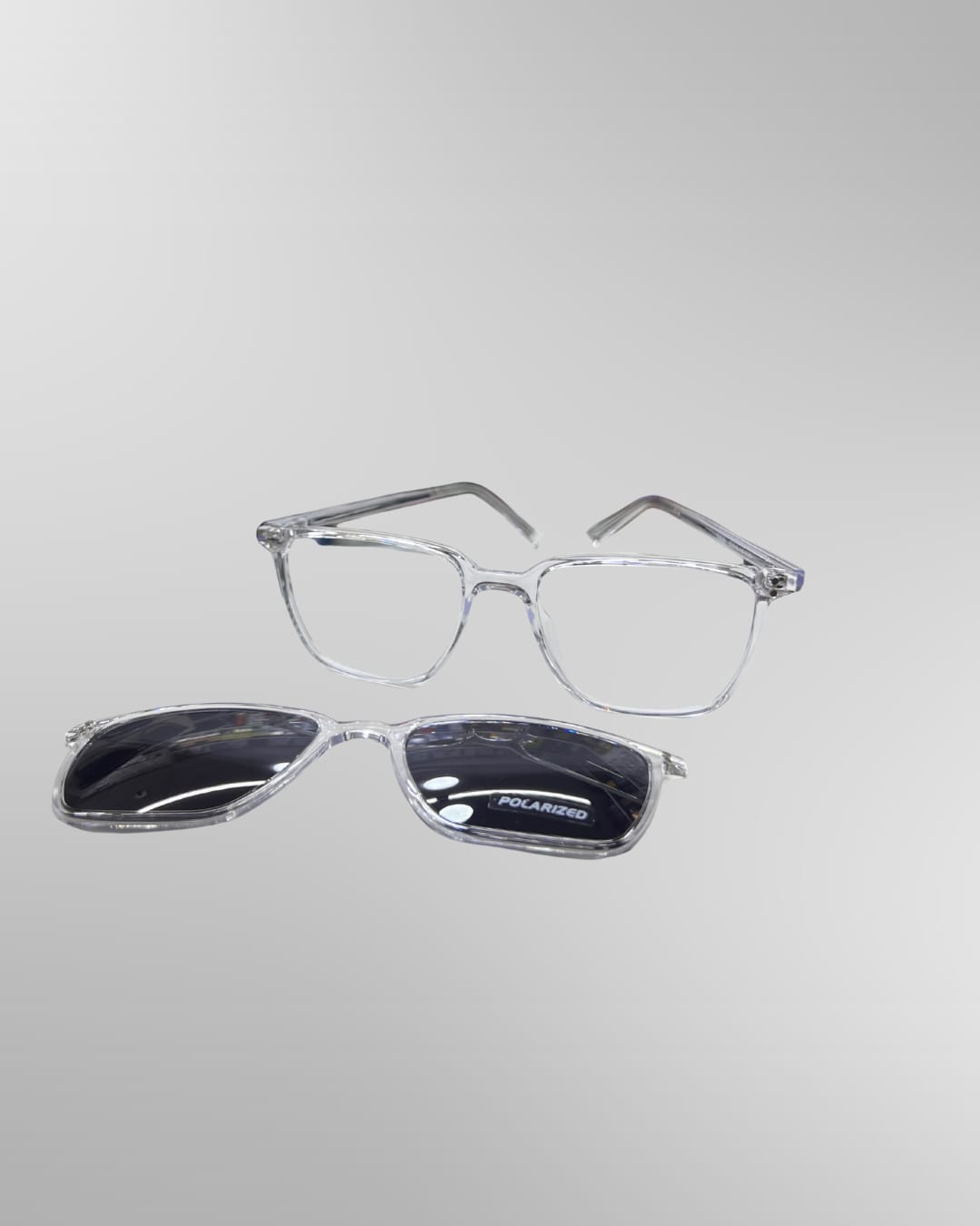 LUNETTES A CLIPS UNISEX TRANSPARENT