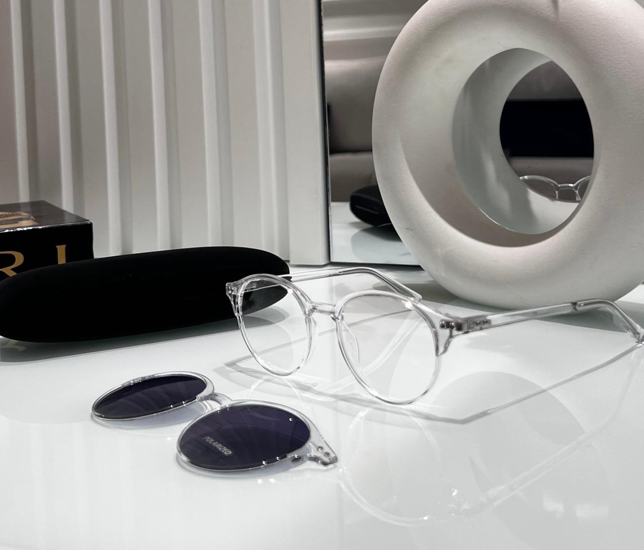 LUNETTES A CLIPS UNISEX TRANSPARENT