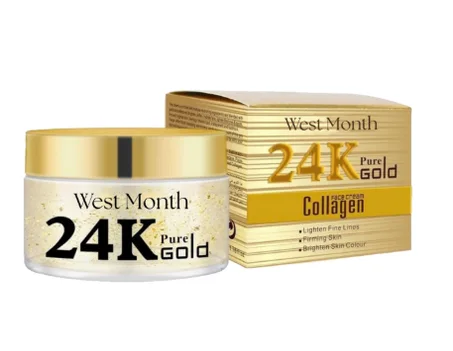 كريم الوجه بالكولاجين والذهب الخالص عيار 24k