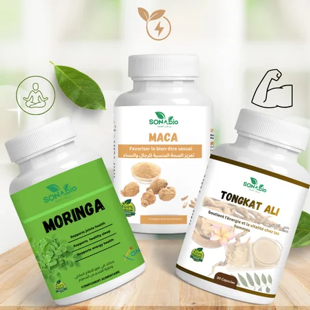 Pack Énergie & Vitalité  (Moringa + Maca + عصا علي)