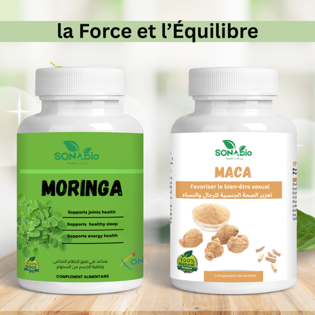 Pack Maca & Moringa-القوة الطبيعية والطاقة اليومية