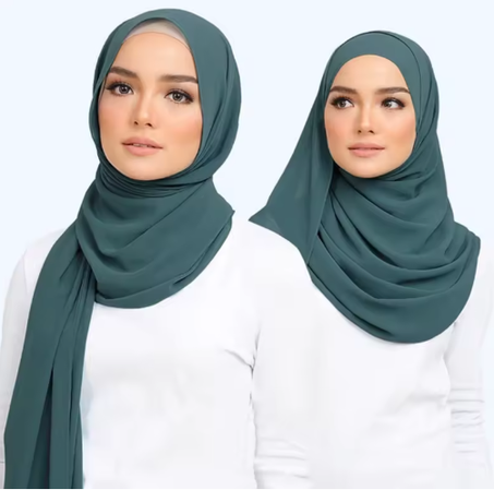 الحجاب وشاح المرأة طويلة