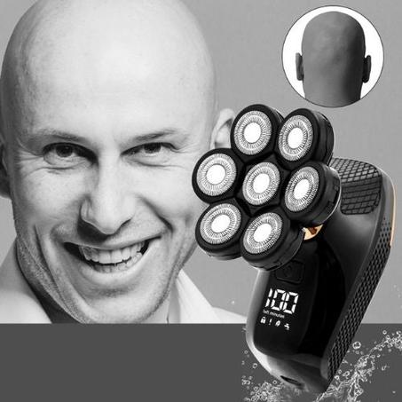 Deluxe Electric Shaver with 7 Rotating Heads