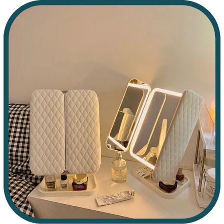 Miroir مرآة مكياج ثلاثية الطي