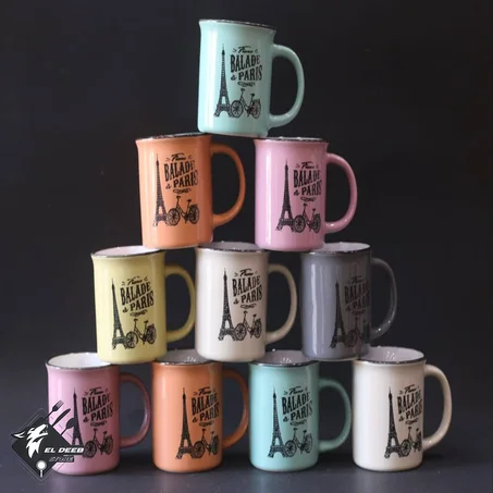 طقم 3 اكواب برج ايفل