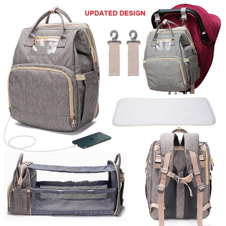 حقيبة متعددة الوظائف قابلة للطي للأم والطفل