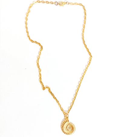 Collier acier Escargot