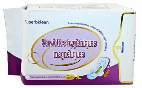 SERVIETTES HYGIENIQUES MAGNETIQUE SUPERBKLEAN VIOLETTE