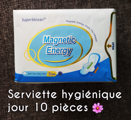SERVIETTES HYGIENIQUES MAGNETIQUE SUPERBKLEAN  BLEUE