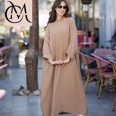 "Élégance Orientale – Robe Longue Arabe Chic et Raffinée"