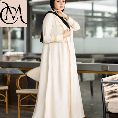 " Kimono Longue Élégant – Charme Oriental et Raffinement Égyptien"