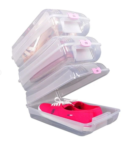Boîte de rangement transparente pour chaussures