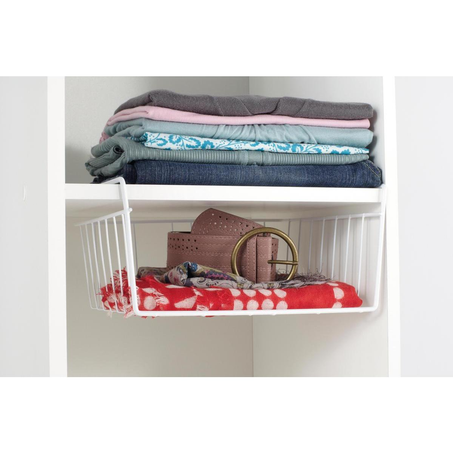 Panier de rangement métallique à suspendre