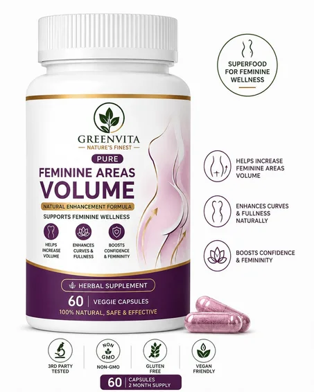 Feminine Areas Volume – 60 Gélules | Formule Naturelle pour le Bien-être Féminin 💖