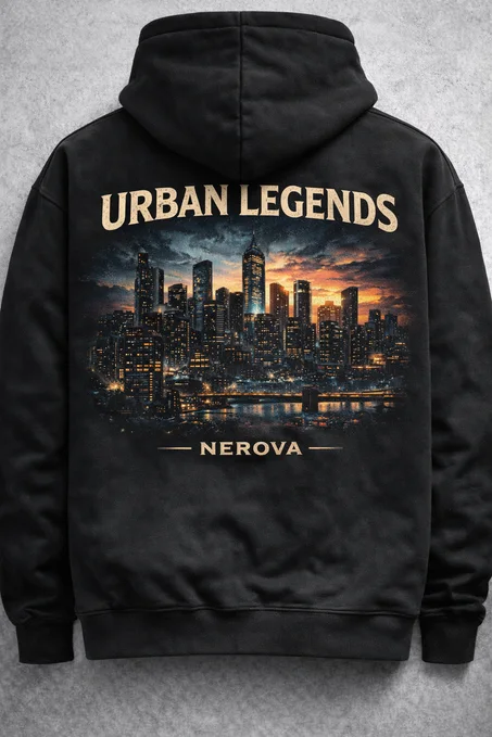 NEROVA Urban Legends Hoodie – Streetwear City Night