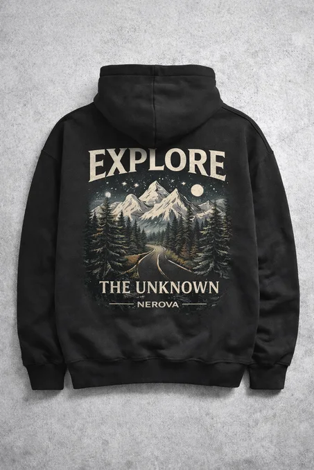 NEROVA Explore The Unknown Hoodie – Outdoor Streetwea