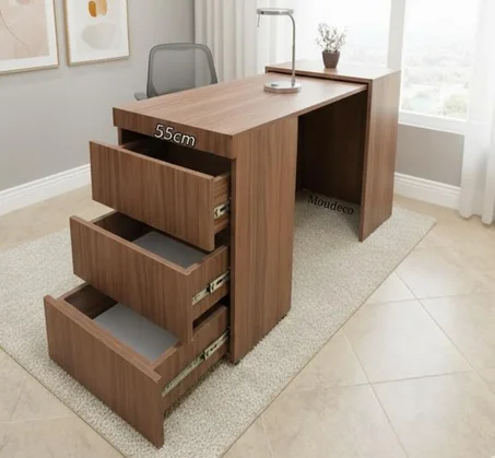 Bureau pliable 3 tiroirs