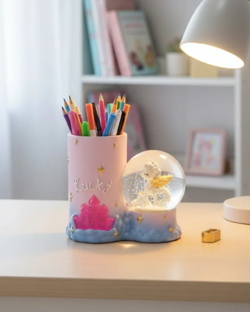 مقلمة مكتب مضيئة - كرة ثلجية