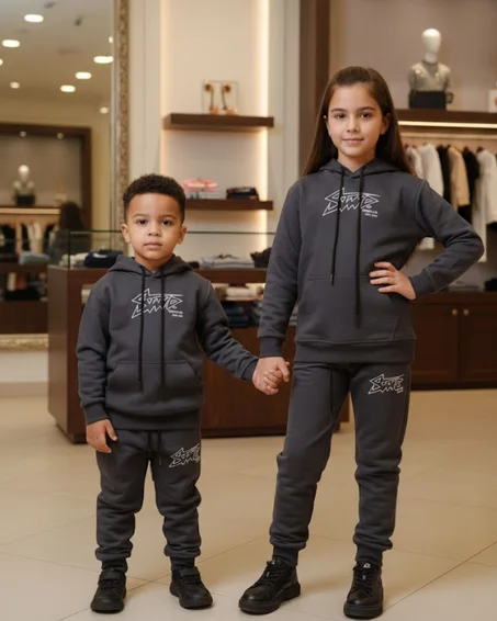 أونسومبل  للأطفال بتصميم عصري – راحة وأناقة ( رمادي )