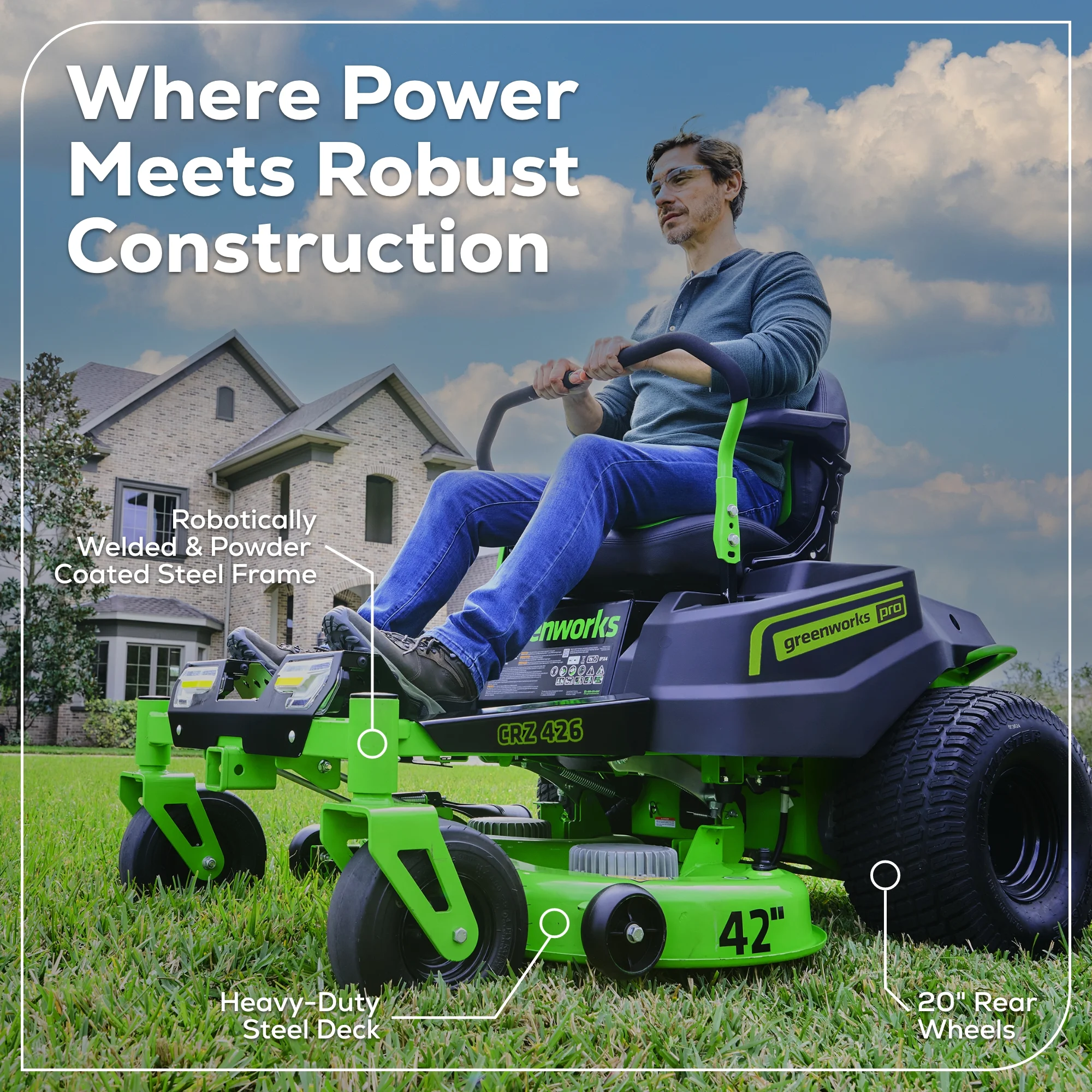 Greenworks Pro 60V 42-Inch CrossoverZ Zero Turn Mower