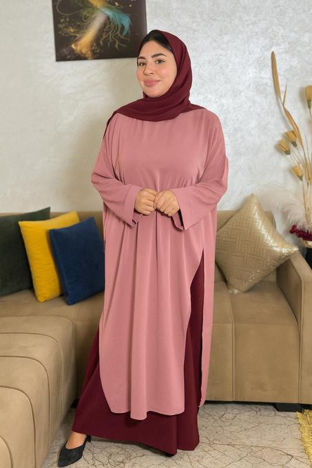 انسومبل عبايه ثلاث قطع