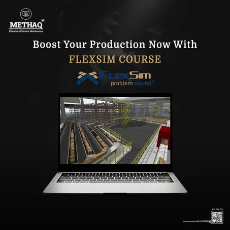 FlexSim Industrial Simulation – من الأساسيات إلى النماذج المتقدمة