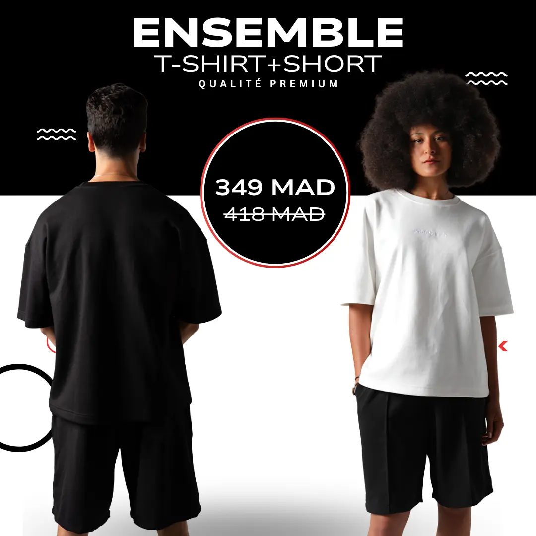 Ensemble Oversize - T-SHIRT + SHORT