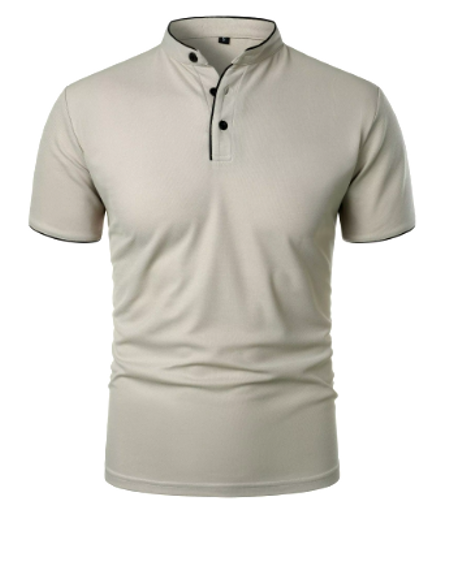 تي شيرت رجالي بياقة بأكمام قصيرة ، بلون واحد ، قميص بولو كاجوال ، عصري ، جيد التهوية ، فضفاض ، أساسي ، توب لصق ، صيف ، جديد