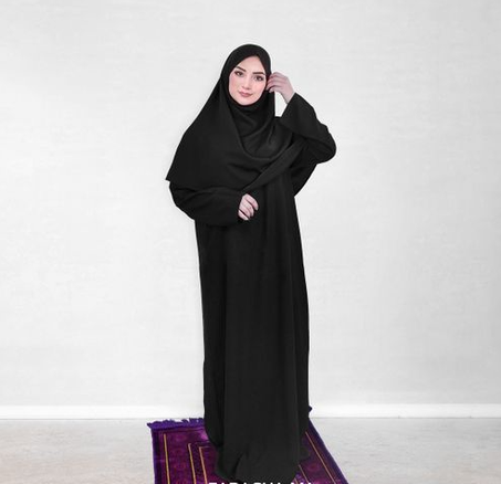 ABAYA de prière Noir 2 pièces