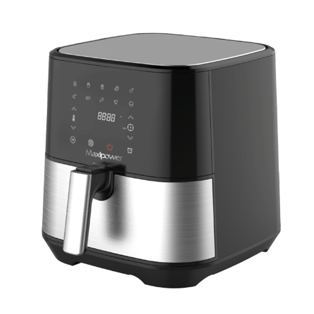 Friteuse À Air Électrique 6L – Inox/Noir – AF-MP01