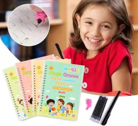 كتاب سحري للأطفال قابل لإعادة الاستخدام