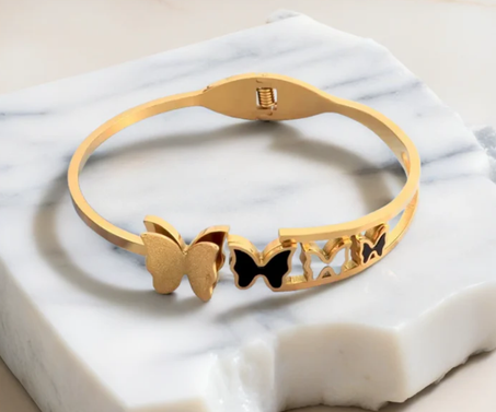 سوار الفراشة المصنوع من الفولاذ المقاوم للصدأ