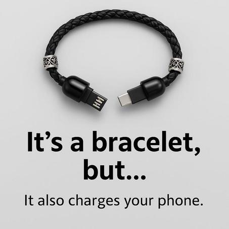 Bracelet With Charging Cable
