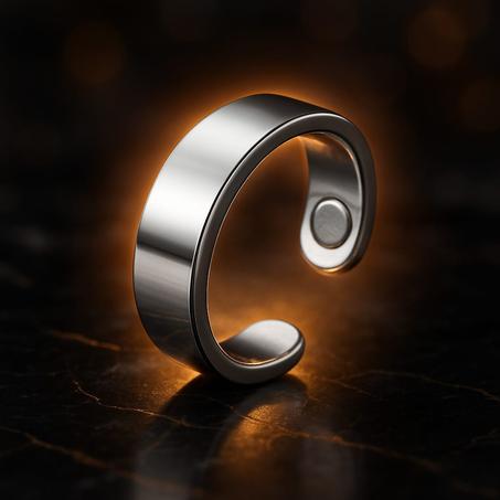 Silver Magnetic Ring