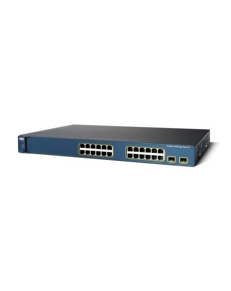 SWITCH CISCO Catalyst 3560 24 10/100 PoE + 2 SFP + IPB Image (WS-C3560-24PS-S)