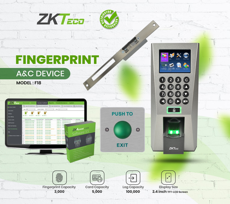 PACK CONTROLE D'ACCES BIOMERIQUE D'ENTREE AVEC LOGICIEL