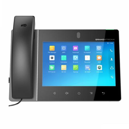 Téléphones IP Grandstream 16 comptes SIP écran tactile 8″ caméra intégrée Bluetooth WiFi PoE (GXV3380)