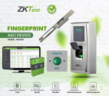 LECTEUR BIOMERIQUE ETANCHE POUR ENTREE AVEC LOGICIEL