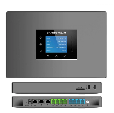 Grandstream IPBX 1000 utilisateurs 150 appels simultanés 4FXS + 4FXO (UCM6304A)