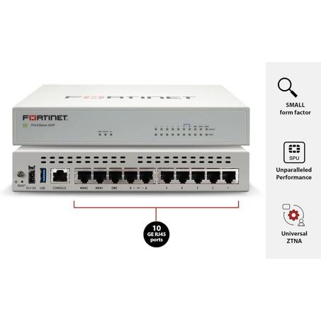 PARE-FEU FORTINET FORTIGATE 60F (FG-60F-BDL-950-12)