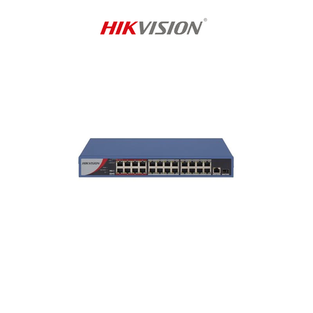 SWITCH 24 PORTS FAST ETHERNET 10/100 POE 12M (DS-3E0326P-E-M-B)