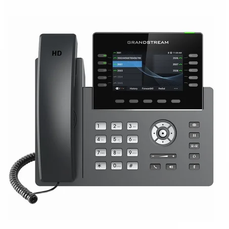 Téléphones IP Grandstream LCD couleur 4,3″ 4 comptes SIP WiFi Bluetooth (GRP2615)