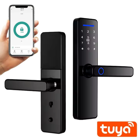 SERRURE INTELLIGENTE CARTES+EMPREINTES+ CODES Wifi S811