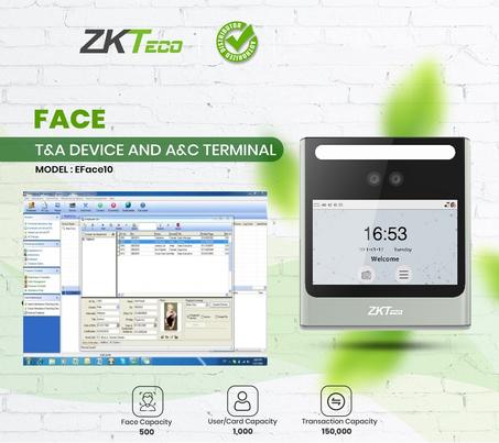 POINTEUSE FACIALE AVEC APPLICATION DE POINTAGE ET BATTERIE DE SECOURS