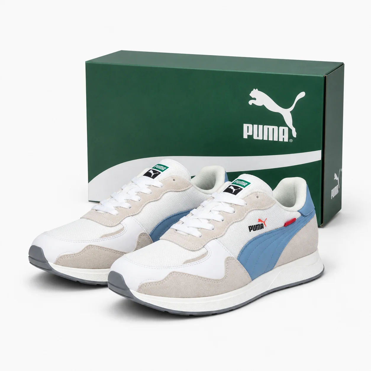 🔥P.M Blanc&Bleu ceil  Promo Limitée 👟 | Style, Confort 💥